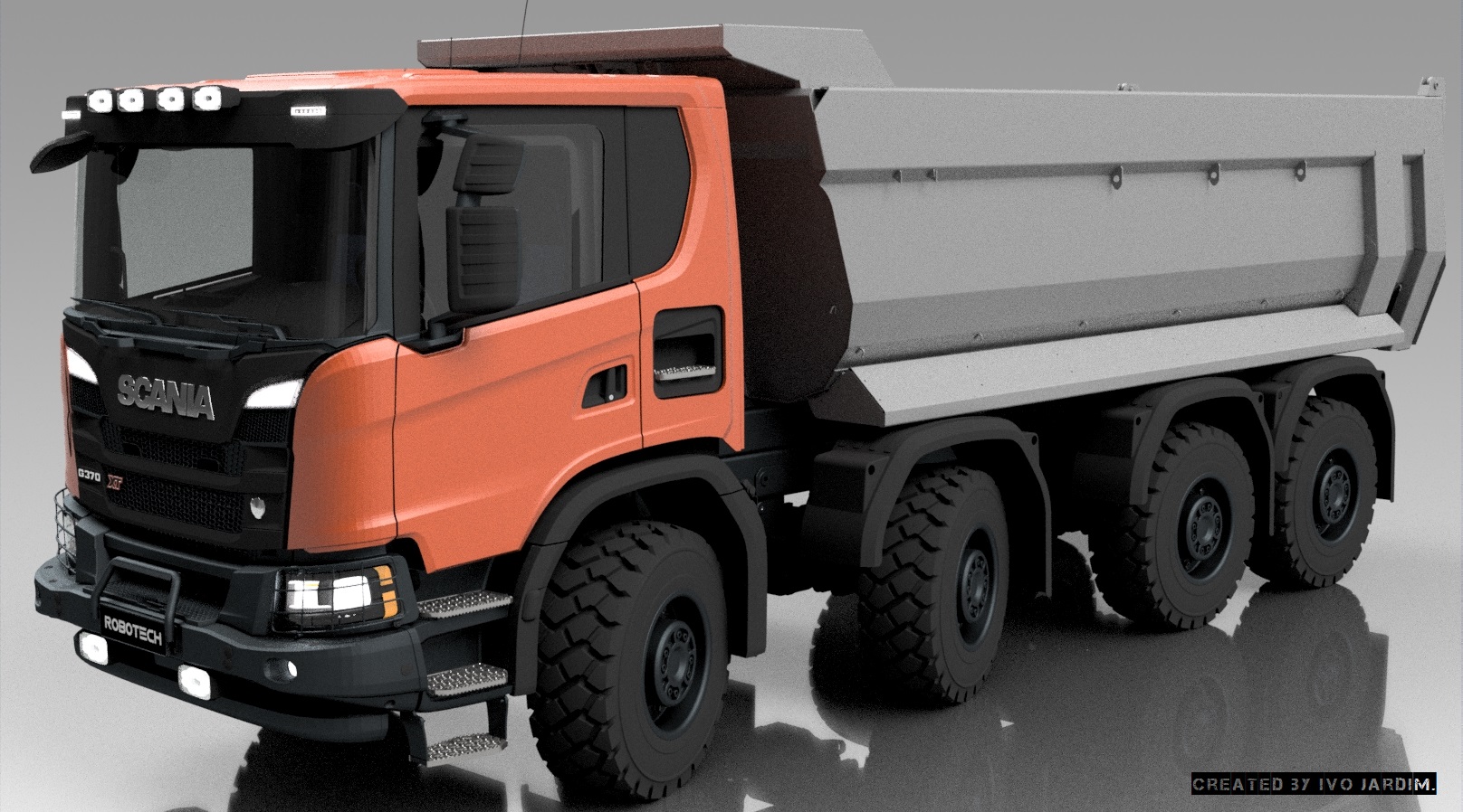 斯堪尼亚G370 XT 8x8卡车1比1
